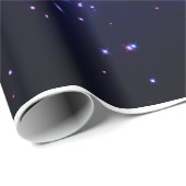 Ein Stern ist Geboren blau Geschenkpapier (Rolleneckpunkt)