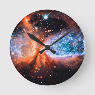 Ein Stern ist Geboren Golden Runde Wanduhr