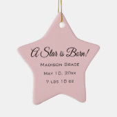 Ein Stern ist geboren! Kundengebundenes Keramik Ornament (Rechts)