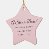 Ein Stern ist geboren! Kundengebundenes Keramik Ornament (Links)