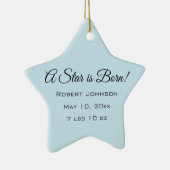 Ein Stern ist geboren! Kundengebundenes Keramikornament (Rechts)
