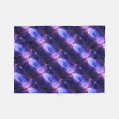 Ein Stern ist Geboren Lila blau Fleecedecke (Vorderseite (Horizontal))
