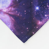 Ein Stern ist Geboren Lila blau Fleecedecke (Ecke)