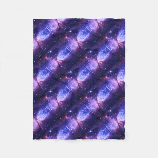 Ein Stern ist Geboren Lila blau Fleecedecke (Vorderseite)