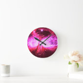 Ein Stern ist Geboren rosa Runde Wanduhr (Zuhause)