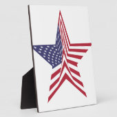 Ein Stern mit amerikanischem Flaggenmuster Fotoplatte (Seite)