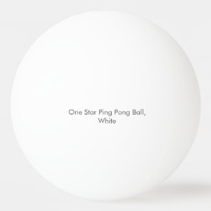 Ein Stern Ping-Pong-Ball, Weiß Tischtennisball