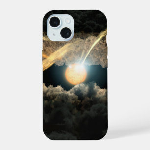 Ein Stern, umgeben von einer protoplanetaren Schei iPhone 15 Hülle
