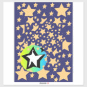 Ein Stern unter den Sternen Aufkleber (Blatt)