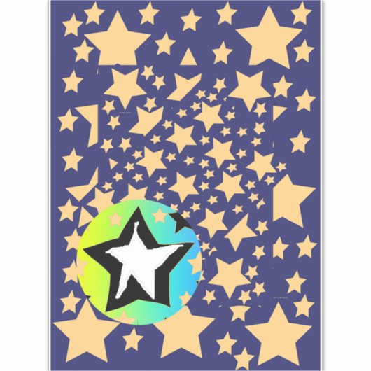 Ein Stern unter den Sternen Aufkleber (Vorderseite)