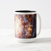 Ein Stern wird zur Supernova Zweifarbige Tasse (VorderseiteRechts)
