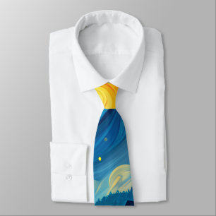 Ein Sternenhimmel über den Hütten des Landes Krawatte