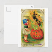 Ein sterniger Halloween Postkarte (Vorne/Hinten)