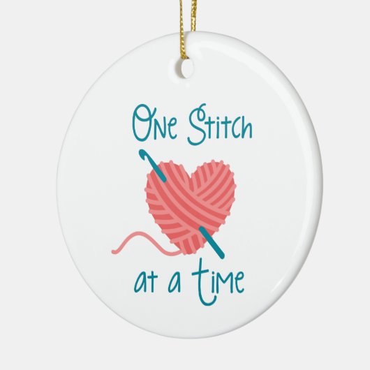 Ein Stich Keramik Ornament (Links)