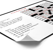 Ein Stichwort für Vater Poster drucken (Ecke)