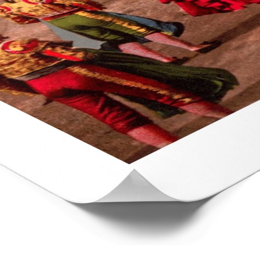 Ein Stierkampf, Barcelona, Spanien Poster (Ecke)