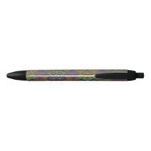 Ein Stift mit einem farbenfrohen geometrischen Mus (Rückseite)