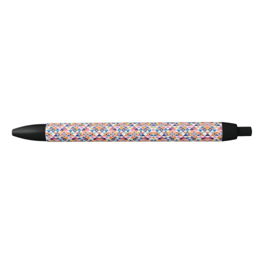 Ein Stift mit einem farbenfrohen geometrischen Mus (Vorderseite)