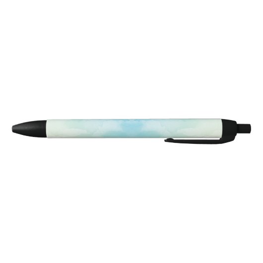 Ein Stift mit einem hellblauen und weißen Marmormu (Unterseite)