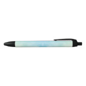 Ein Stift mit einem hellblauen und weißen Marmormu (Oberseite)