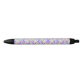 Ein Stift mit einem lebendigen Blumenmuster auf se