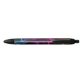 Ein Stift mit schwarzer Spitze und Clip (Rückseite)