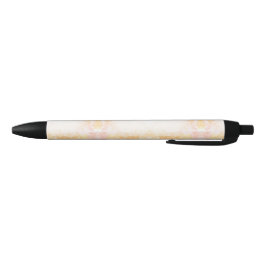 Ein Stift mit weichem pastellfarbenem Blumendesign