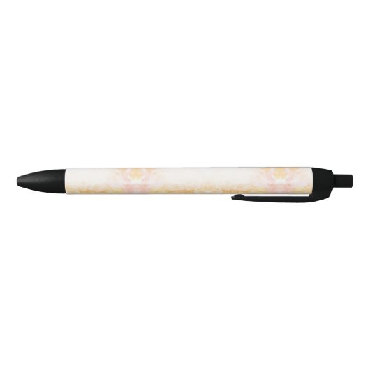 Ein Stift mit weichem pastellfarbenem Blumendesign (Unterseite)