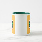 Ein stilisierter Hirsch mit Wald Tasse (Zentrum)