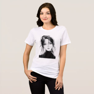 "Ein stiller Blick, eine Welt unausgesprochener Ge Tri-Blend Shirt