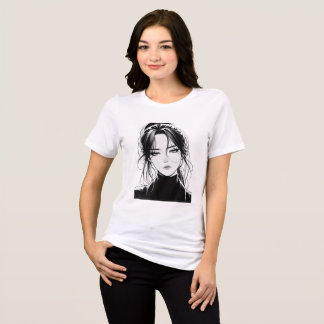 "Ein stiller Blick, eine Welt unausgesprochener Ge Tri-Blend Shirt