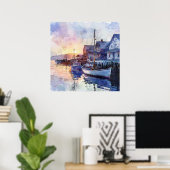 Ein Stiller Hafen Poster (Heimbüro)