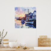 Ein Stiller Hafen Poster (Küche)