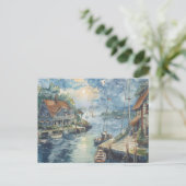 Ein stiller Hafen Postkarte (Stehend Vorderseite)