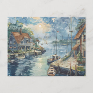 Ein stiller Hafen Postkarte