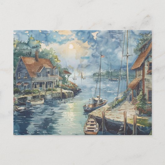 Ein stiller Hafen Postkarte (Vorderseite)