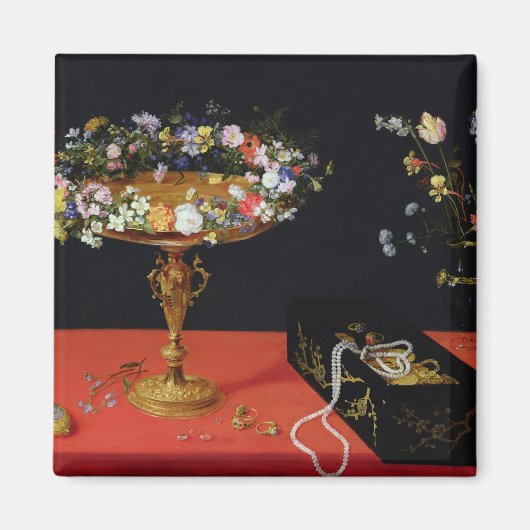 Ein Stillleben auf der Tazza mit Blume Magnet (Vorne)