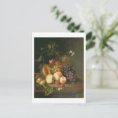 Ein Stillleben auf einer Marmorkante Postkarte (Stehend Vorderseite)