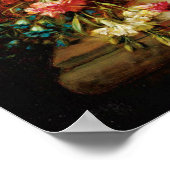 Ein Stillleben mit Blume von Hans Zatzka - Poster (Ecke)