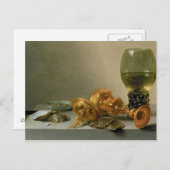 Ein Stillleben mit einem Roemer und einem Gilt Cup Postkarte (Vorne/Hinten)