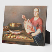 Ein Stillleben mit Fleisch und Fisch mit einem Koc Fotoplatte (Seite)