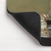 Ein Stillleben mit Glas Wein Mousepad (Ecke)