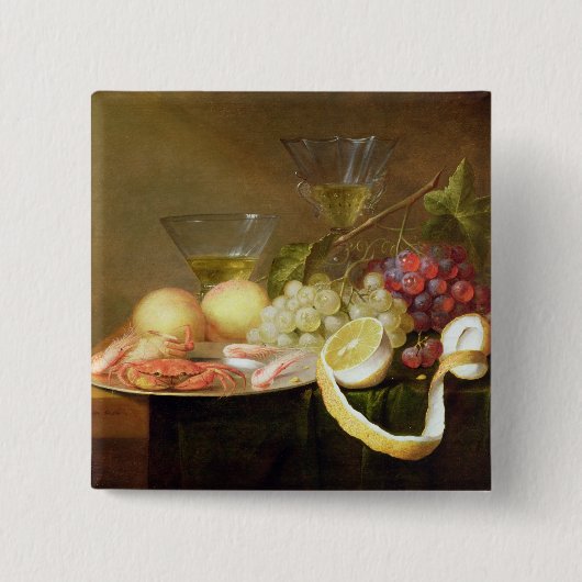 Ein Stillleben mit Gläsern Button (Vorderseite)