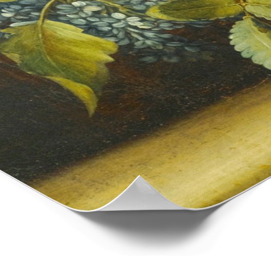 Ein Stillleben mit Rose, Ludovico Stern Poster (Ecke)