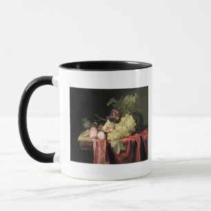 Ein Stillleben mit Trauben, Pflaumen Tasse