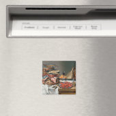 Ein Stillleben von Fischen, Forellen und Kindergeb Magnet (In Situ (Geschirrspüler))