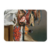 Ein Stillleben von Fischen, Forellen und Kindergeb Magnet (Horizontal)