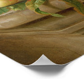 Ein Stillleben von Melonen, Trauben und Pfirsichen Poster (Ecke)