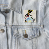 Ein Stillstand zu einem Schritt über der Kugel, Button (Beispiel)
