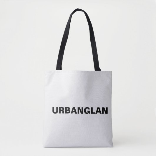 Ein stilvoller Bettwäscher mit URBANGLAN Schriftar Tasche (Vorderseite)